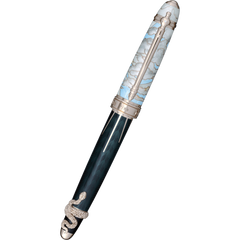 David Oscarson Deus Regit Fountain Pen - Moss Black - Silver Trim-Pen Boutique Ltd