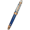 David Oscarson Deus Regit Rollerball Pen - Blue - Gold Trim-Pen Boutique Ltd