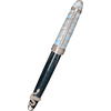 David Oscarson Deus Regit Rollerball Pen - Moss Black - Silver Trim-Pen Boutique Ltd