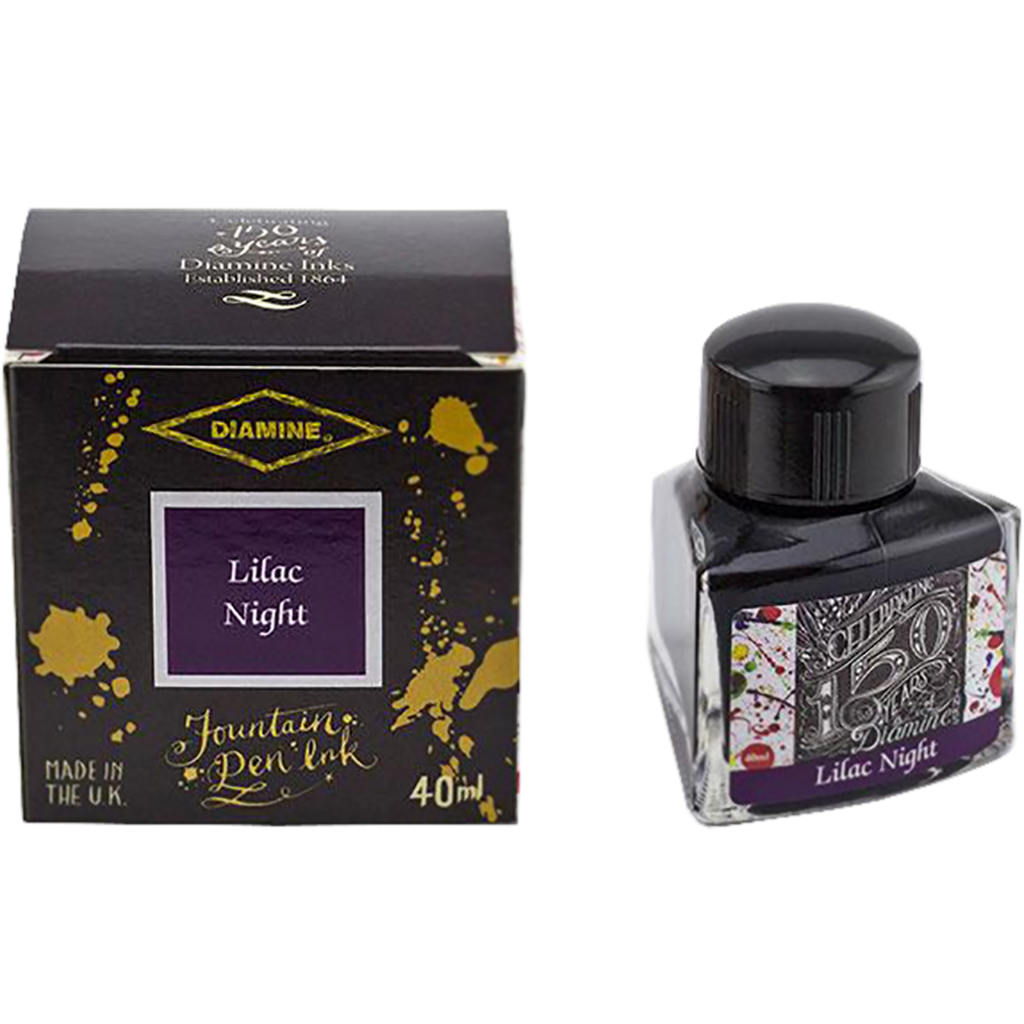 Diamine 150th Anniversary Ink Bottle - Lilac Night - 40ml-Pen Boutique Ltd