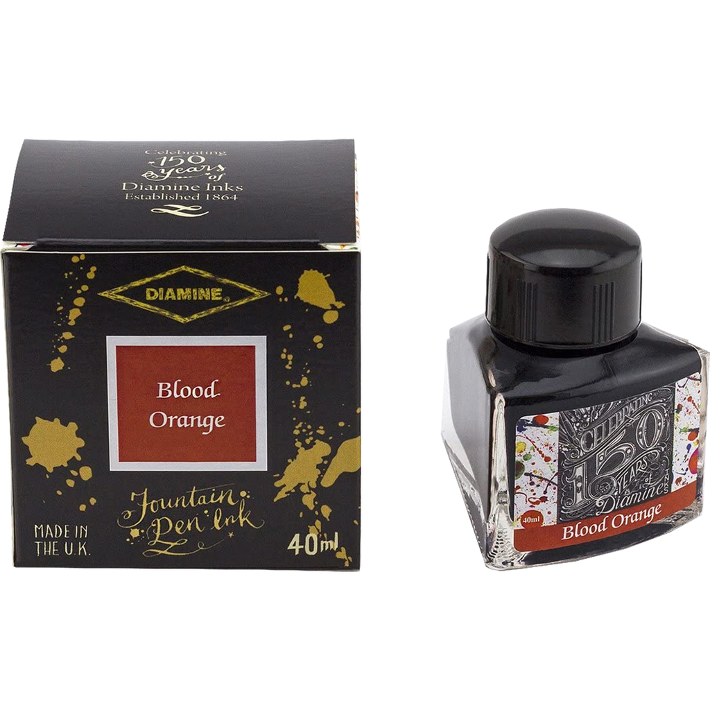 Diamine 150th Anniversary Ink Bottle - Blood Orange - 40ml-Pen Boutique Ltd