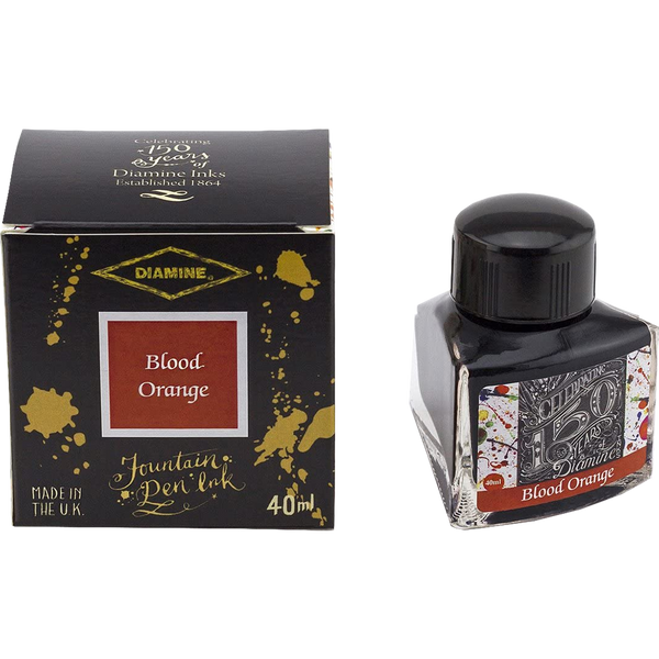 Diamine 150th Anniversary Ink Bottle - Blood Orange - 40ml-Pen Boutique Ltd