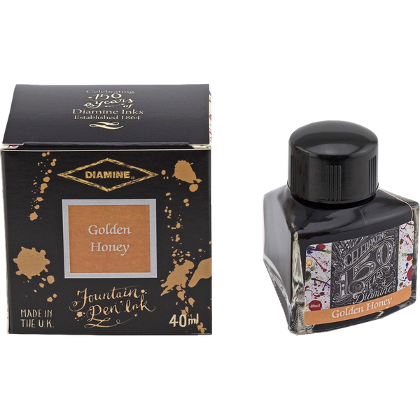 Diamine 150th Anniversary Ink Bottle - Golden Honey - 40ml-Pen Boutique Ltd