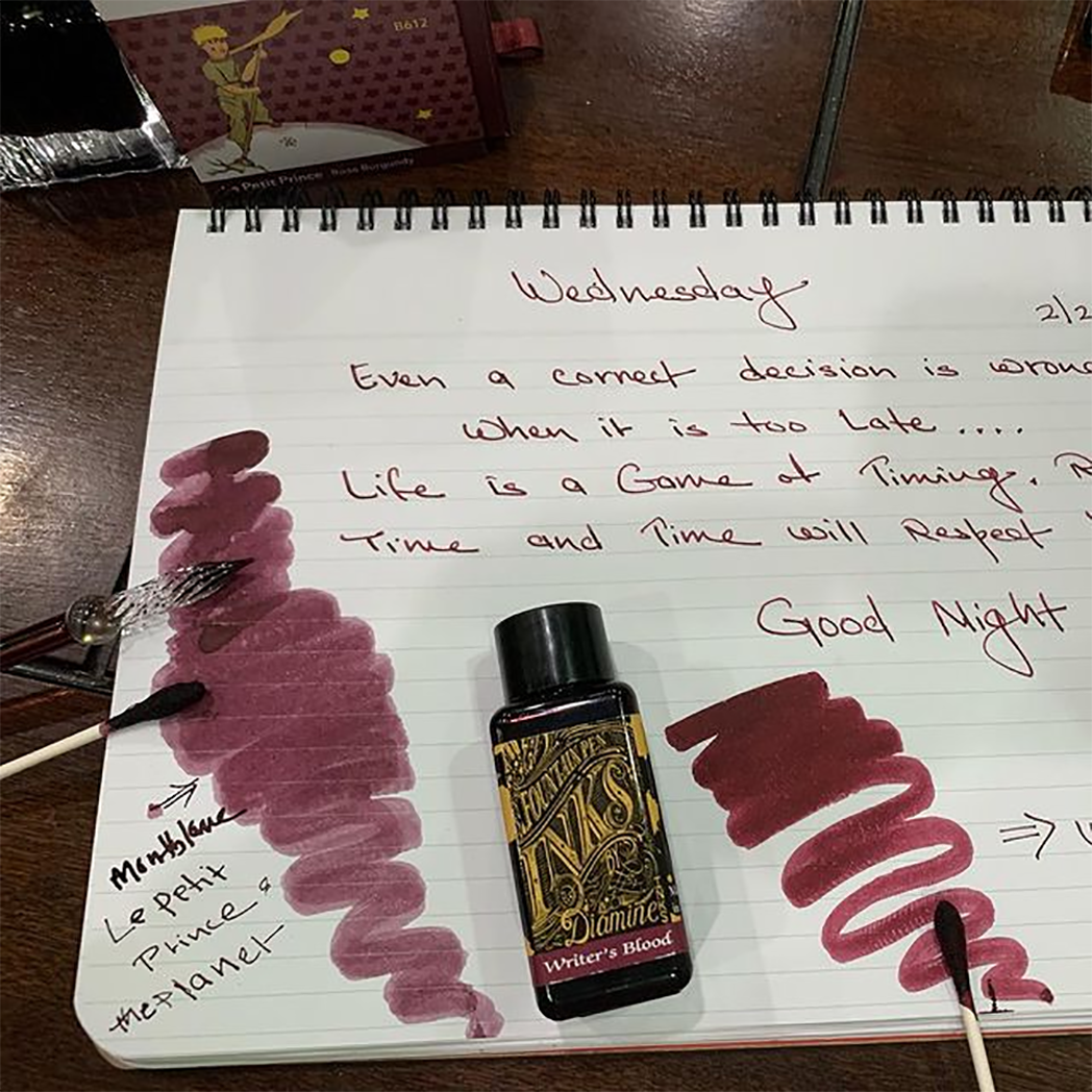 Diamine Ink Bottle - Writer's Blood - 30ml-Pen Boutique Ltd