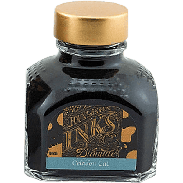 Diamine Ink Bottle - Celadon Cat - 80ml-Pen Boutique Ltd