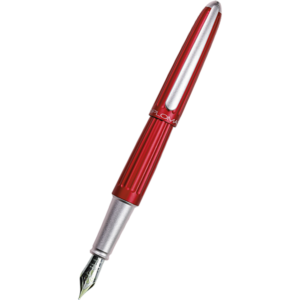 Diplomat Aero 14K Fountain Pen - Red-Pen Boutique Ltd
