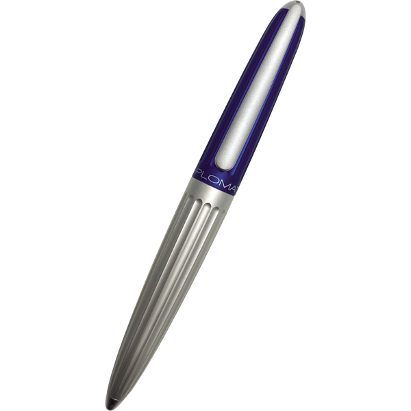 Diplomat Aero Rollerball Pen - Blue/Silver-Pen Boutique Ltd