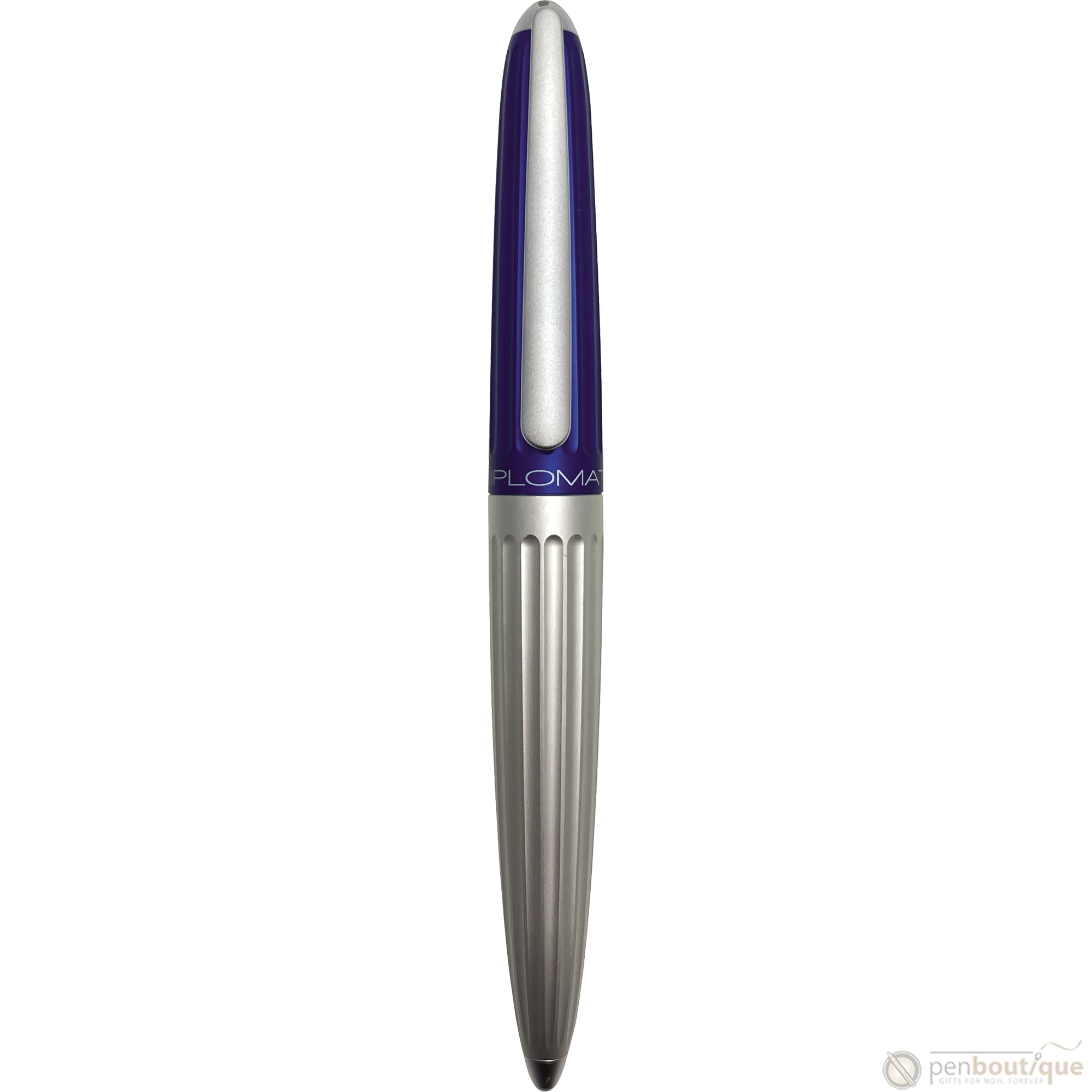 Diplomat Aero Fountain Pen - Blue/Silver - Steel Nib-Pen Boutique Ltd