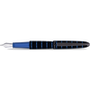 Diplomat Elox Ring Fountain Pen - Blue - Stainless Steel Nib-Pen Boutique Ltd