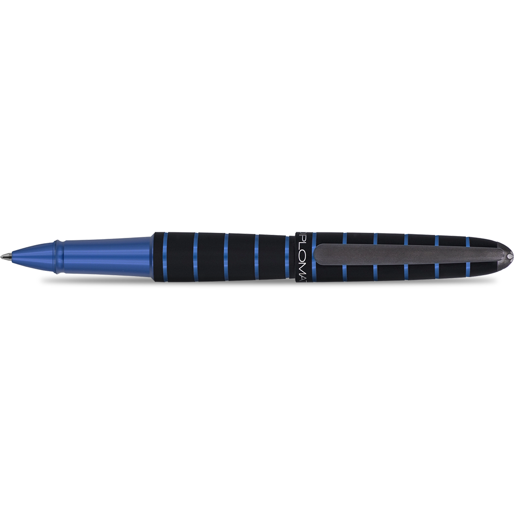 Diplomat Elox Ring Rollerball Pen - Blue-Pen Boutique Ltd
