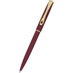 Diplomat Traveller EasyFLOW Ballpoint Pen - Dark Red - Gold-Pen Boutique Ltd