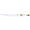 Diplomat Traveller EasyFLOW Ballpoint Pen - Snowwhite - Gold Trim-Pen Boutique Ltd