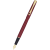 Diplomat Traveller Fountain Pen - Dark Red - Gold-Pen Boutique Ltd