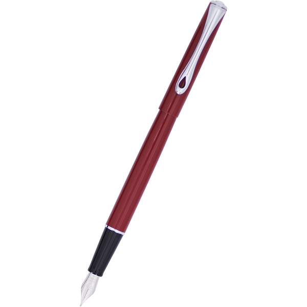 Diplomat Traveller Fountain Pen - Dark Red-Pen Boutique Ltd