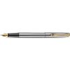 Diplomat Traveller Fountain Pen - Stainless Steel Gold-Pen Boutique Ltd
