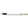 Diplomat Traveller Rollerball Pen - Snowwhite - Gold Trim - Pen Boutique Ltd