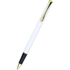 Diplomat Traveller Rollerball Pen - Snowwhite - Gold Trim-Pen Boutique Ltd