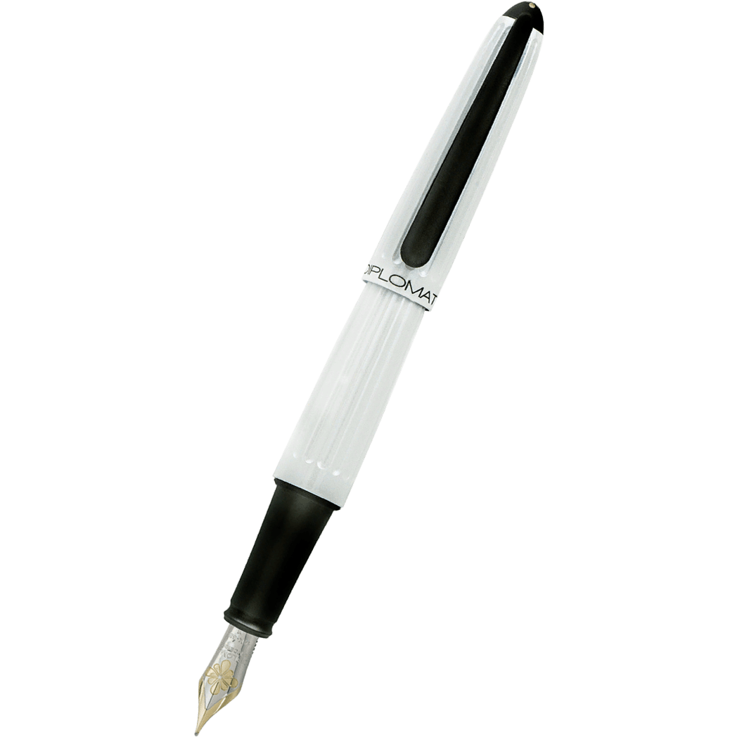Diplomat Aero 14K Fountain Pen - Lacquer White-Pen Boutique Ltd