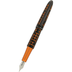 Diplomat Elox Fountain Pen - Matrix Black Orange - Stainless Steel Nib-Pen Boutique Ltd