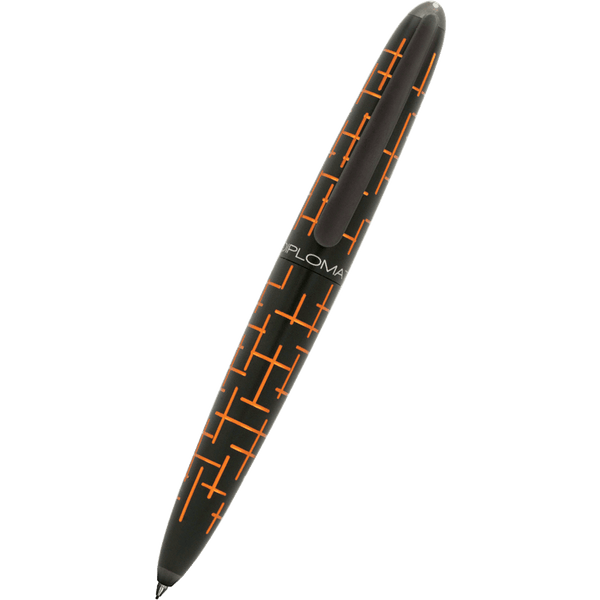 Diplomat Elox Mechanical Pencil - Matrix Black Orange - 0.7mm-Pen Boutique Ltd