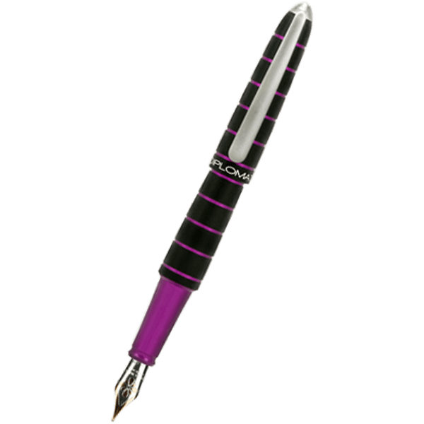 Diplomat Elox Ring Fountain Pen - Purple - 14K Gold Nib-Pen Boutique Ltd