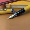Diplomat Excellence A2 Yellow/Chrome Fountain Pen-Pen Boutique Ltd