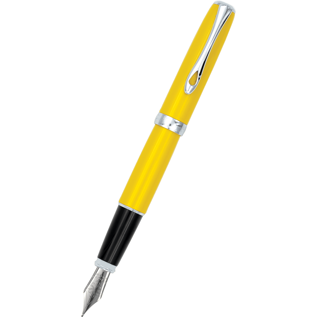 Diplomat Excellence A2 Yellow/Chrome Fountain Pen Pen Boutique Ltd