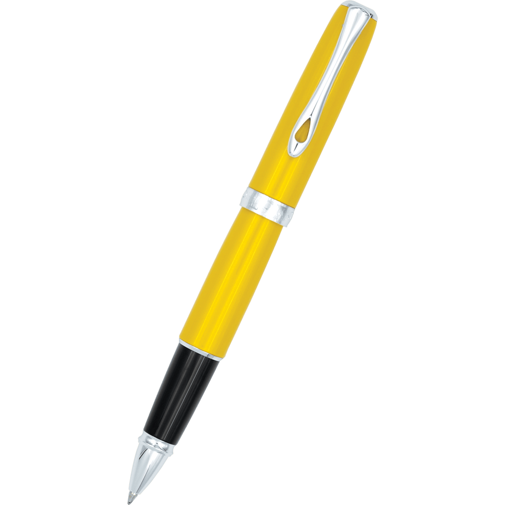 Diplomat Excellence A2 Yellow/Chrome Rollerball Pen-Pen Boutique Ltd