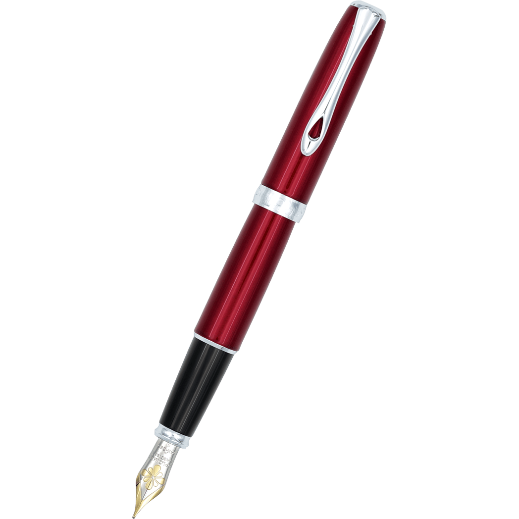 Diplomat Excellence A2 Magma 14K Fountain Pen - Red-Pen Boutique Ltd