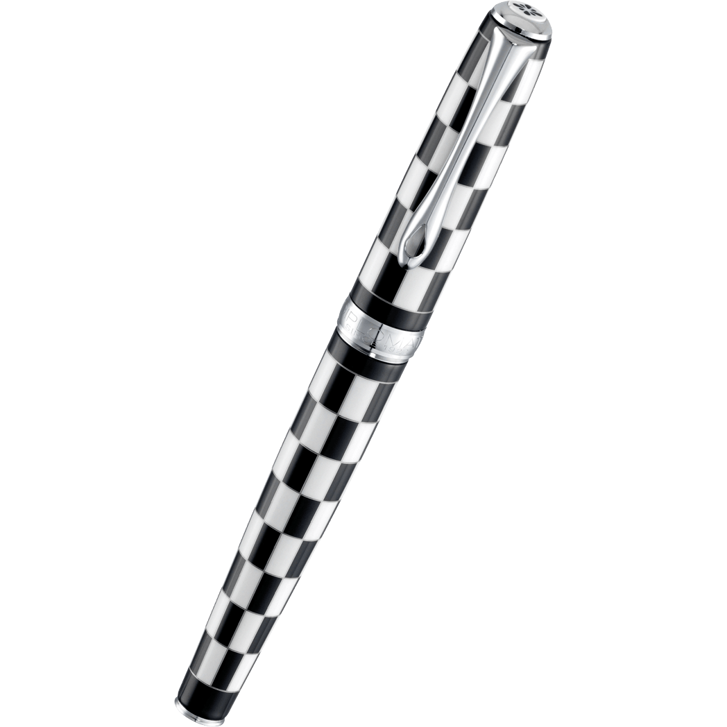 Diplomat Excellence A Plus Rollerball Pen - Rome Black & White-Pen Boutique Ltd