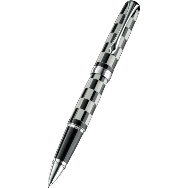 Diplomat Excellence A Plus Rollerball Pen - Rome Black & White-Pen Boutique Ltd
