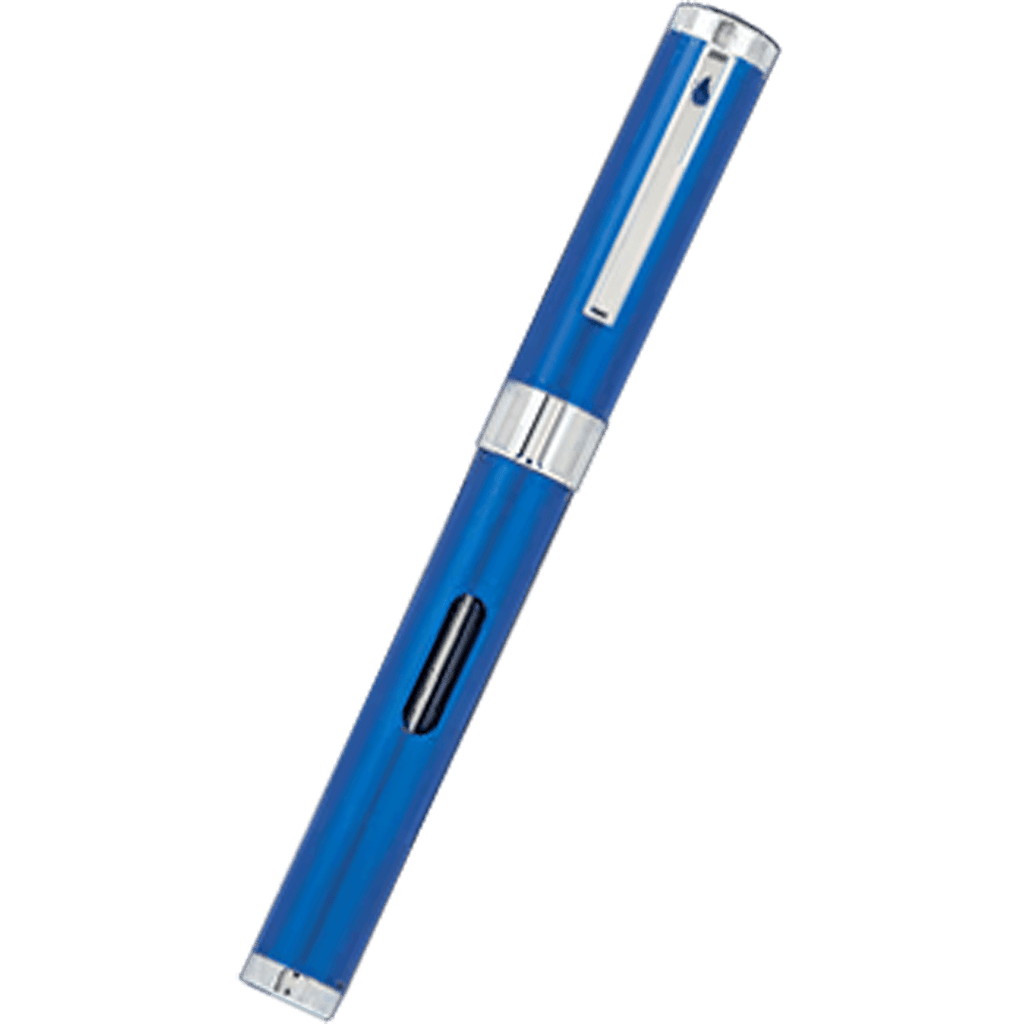Diplomat Nexus Fountain Pen - Blue - Chrome Trim-Pen Boutique Ltd