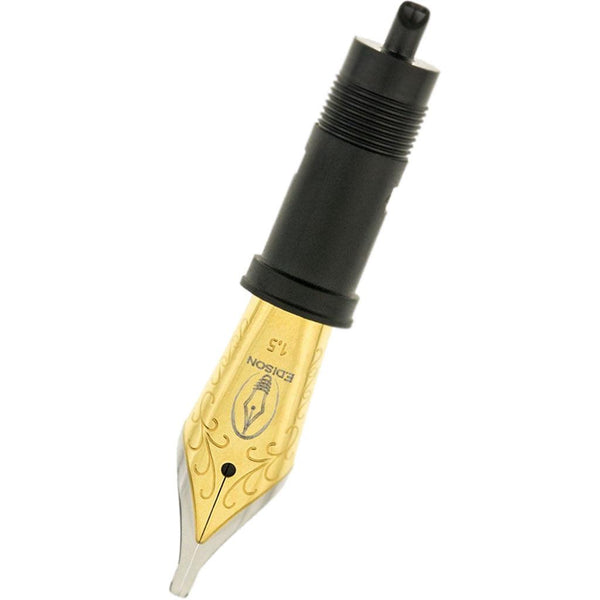 Edison Fountain Pen Two-Tone Steel #5 Nib - 1.5mm-Pen Boutique Ltd
