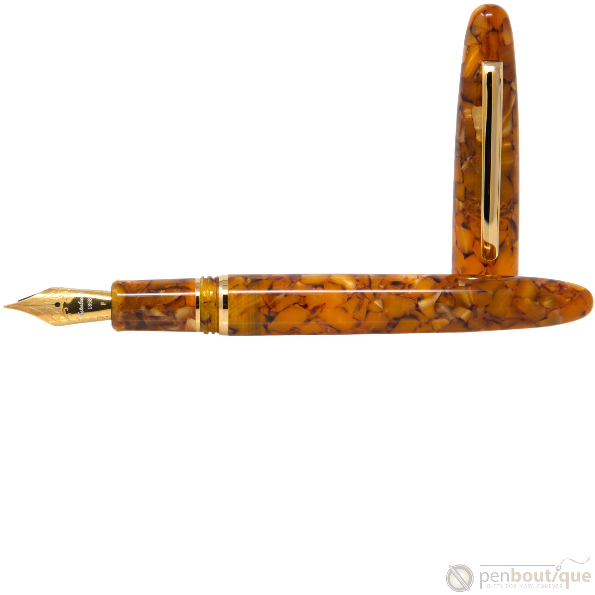 Esterbrook Estie Fountain Pen - Honeycomb - Gold Trim-Pen Boutique Ltd