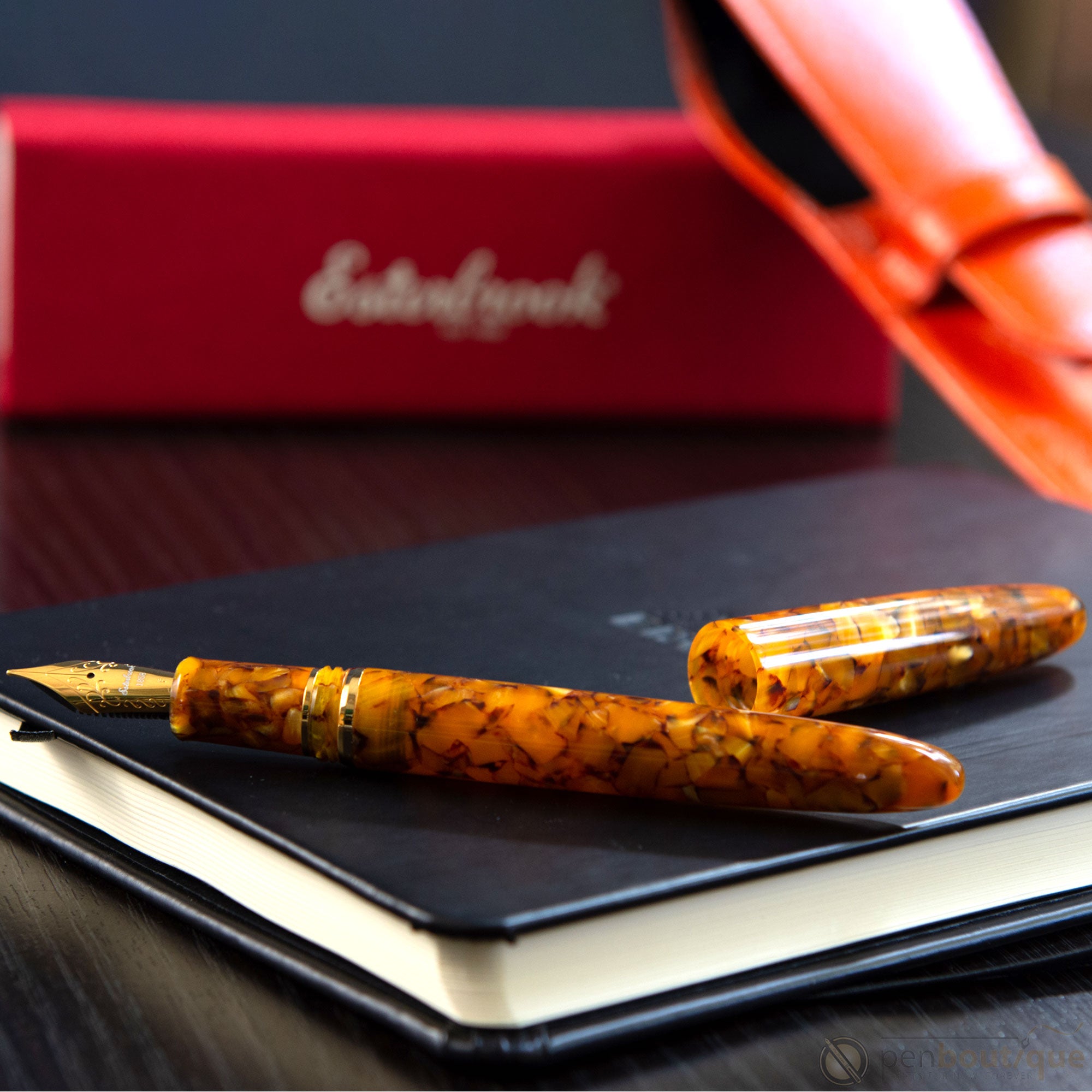 Esterbrook Estie Fountain Pen - Honeycomb - Gold Trim-Pen Boutique Ltd
