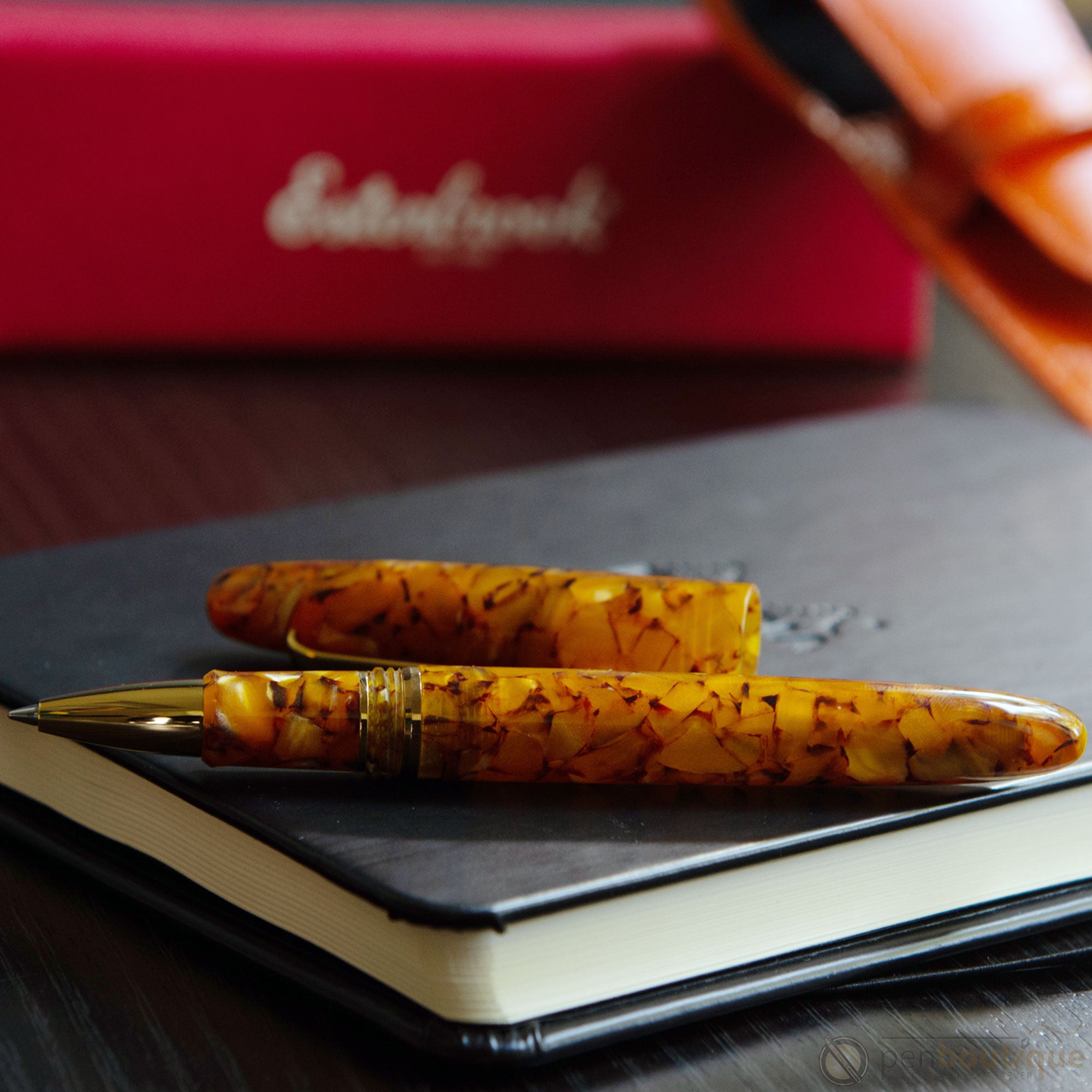 Esterbrook Estie Rollerball Pen - Honeycomb - Gold Trim-Pen Boutique Ltd