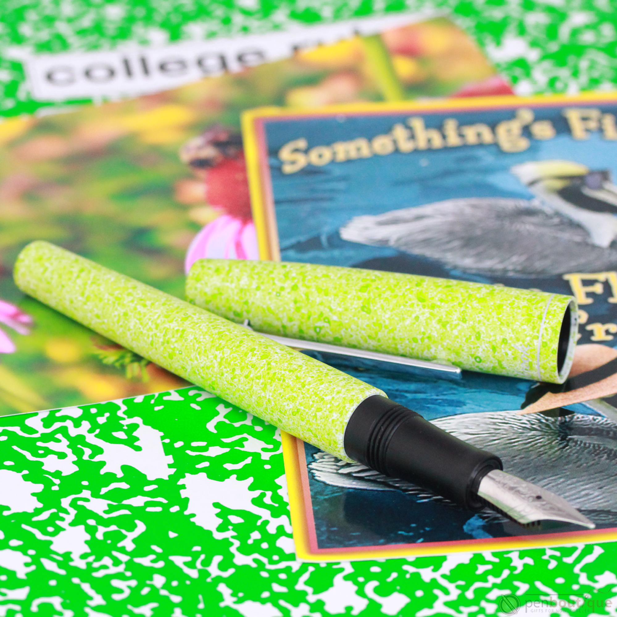 Esterbrook Camden Fountain Pen - Composition - Spring Break Fluorescent Green ( LIMITED EDITION)-Pen Boutique Ltd