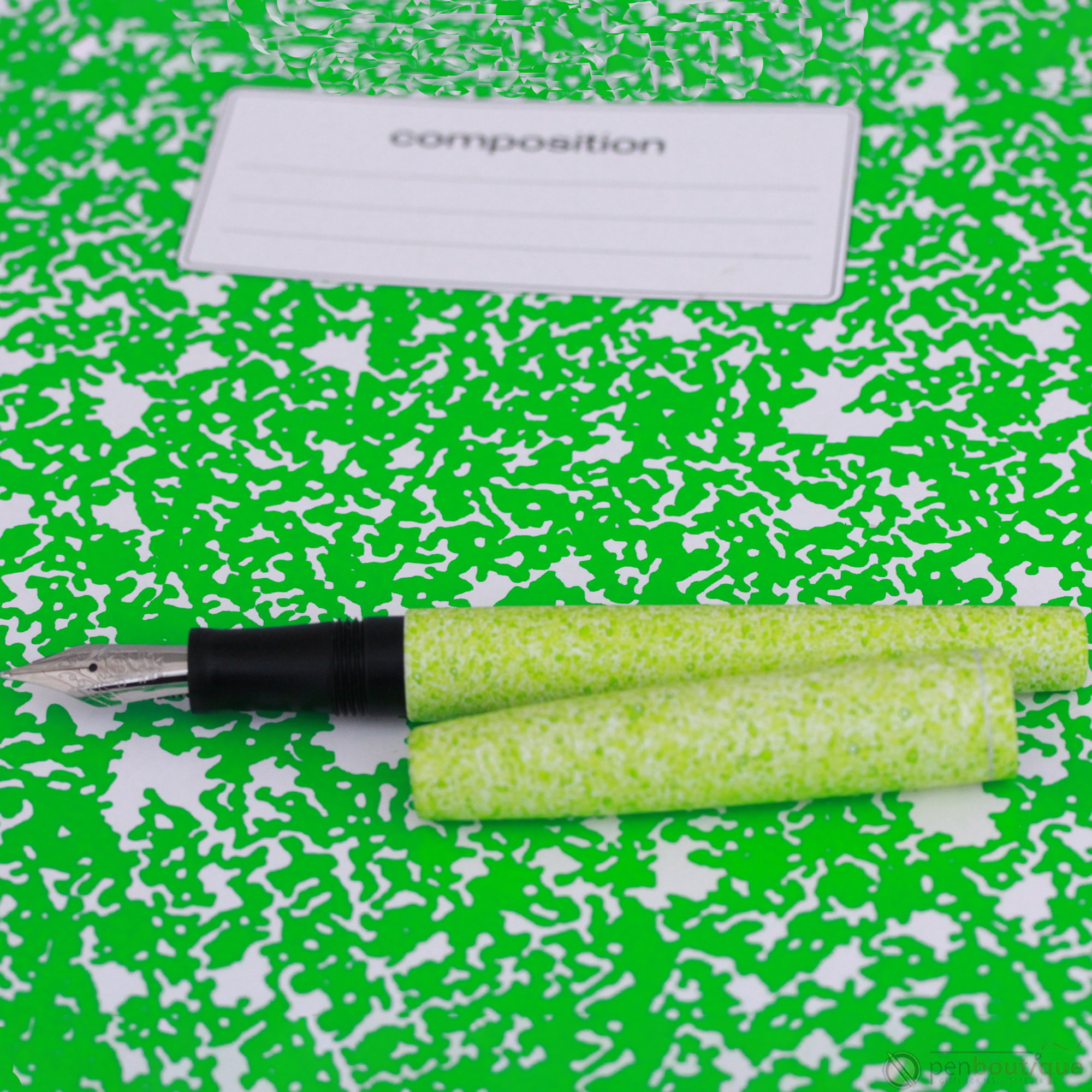 Esterbrook Camden Fountain Pen - Composition - Spring Break Fluorescent Green ( LIMITED EDITION)-Pen Boutique Ltd