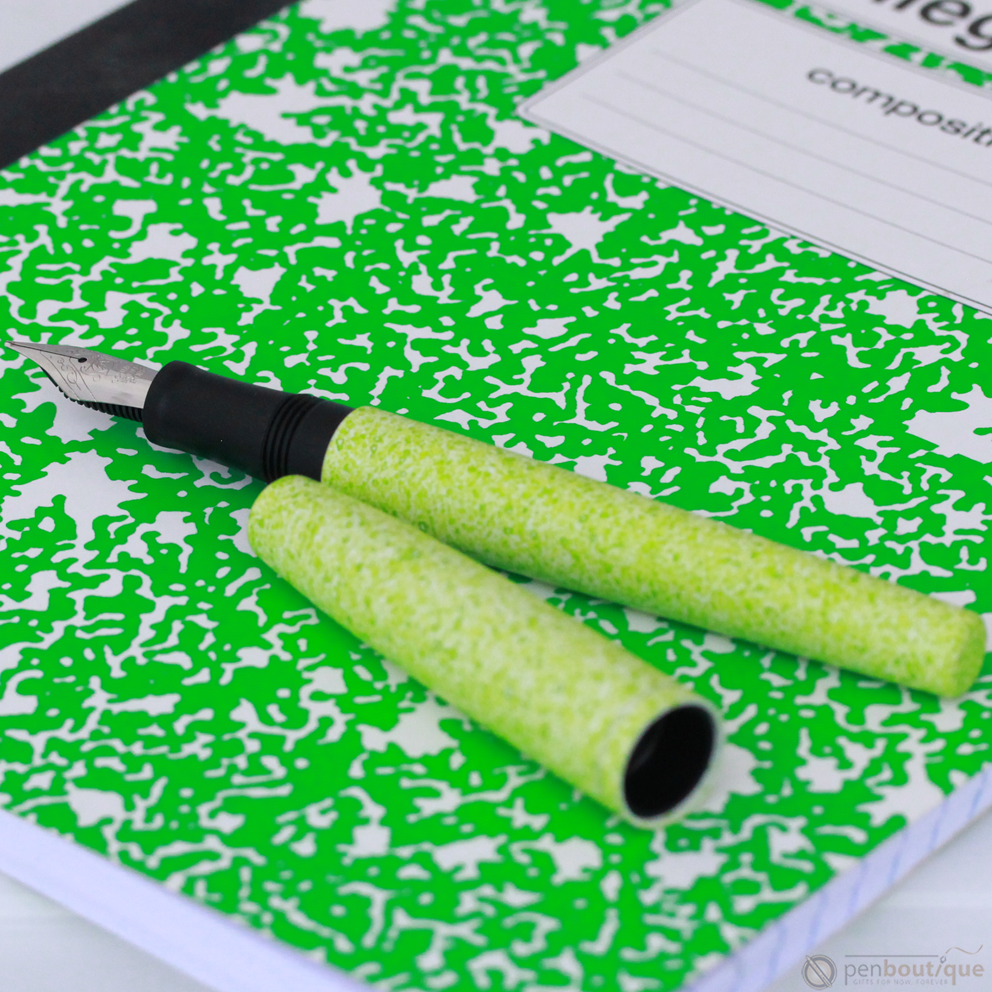 Esterbrook Camden Fountain Pen - Composition - Spring Break Fluorescent Green ( LIMITED EDITION)-Pen Boutique Ltd