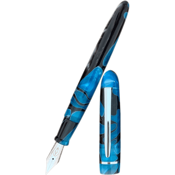 Edison Menlo Fountain Pen - Blue Grotto-Pen Boutique Ltd