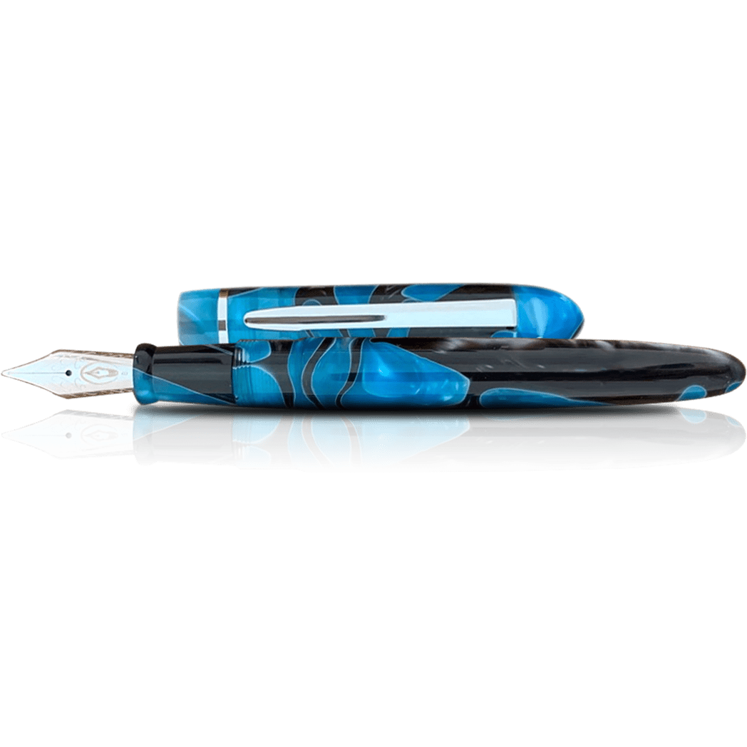 Edison Menlo Fountain Pen - Blue Grotto-Pen Boutique Ltd