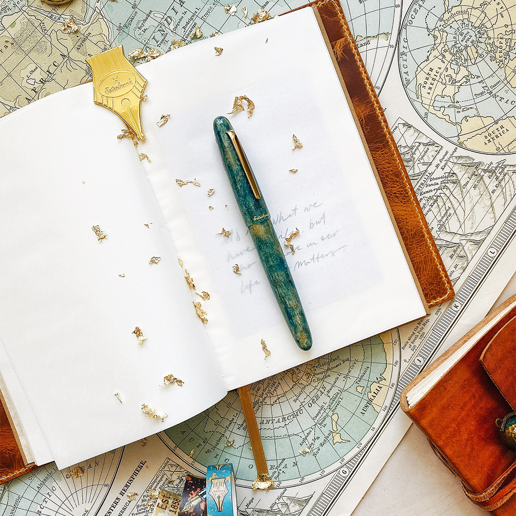 Esterbrook Estie Rollerball Pen - Gold Rush Frontier Green-Pen Boutique Ltd