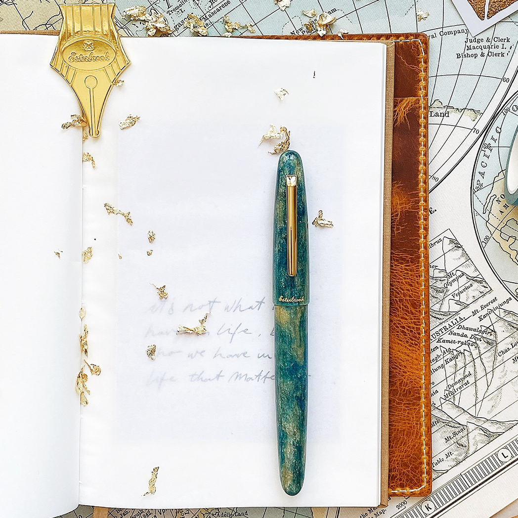 Esterbrook Estie Rollerball Pen - Gold Rush Frontier Green-Pen Boutique Ltd