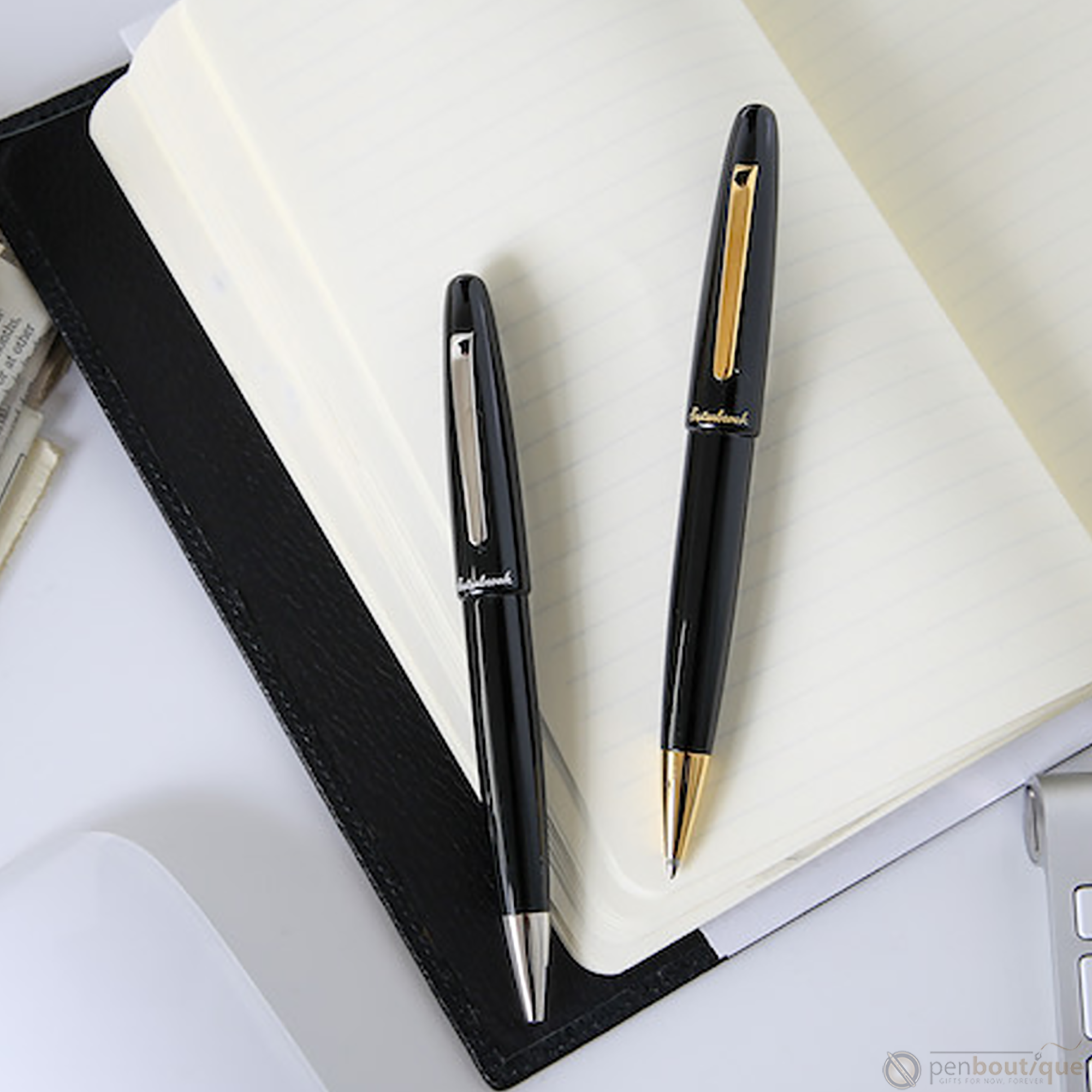 Esterbrook Estie Ballpoint Pen - Ebony - Gold Trim-Pen Boutique Ltd