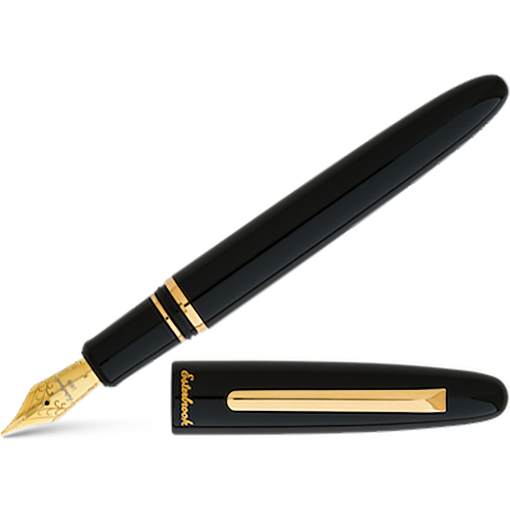 Esterbrook Estie Fountain Pen - Ebony - Gold Trim-Pen Boutique Ltd