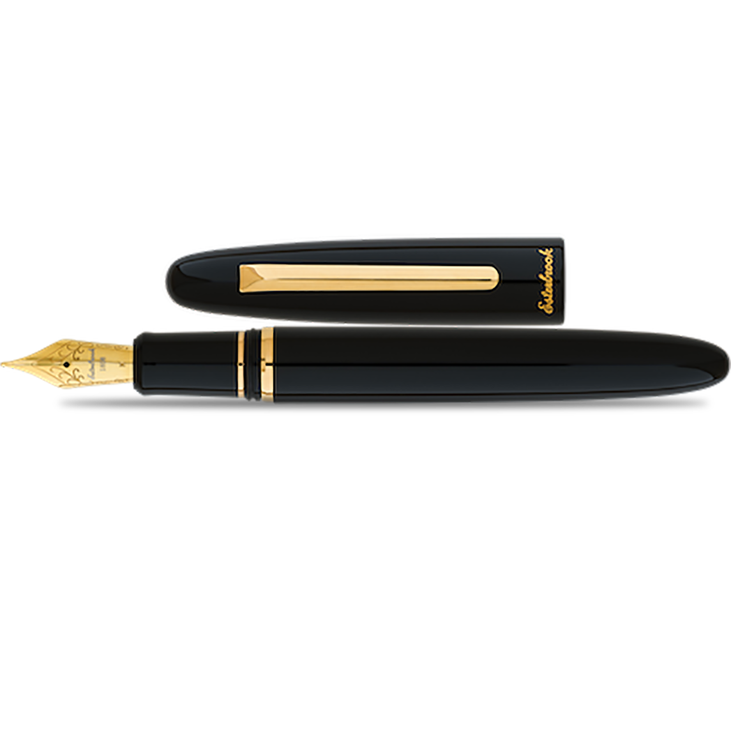 Esterbrook Estie Fountain Pen - Ebony - Gold Trim-Pen Boutique Ltd