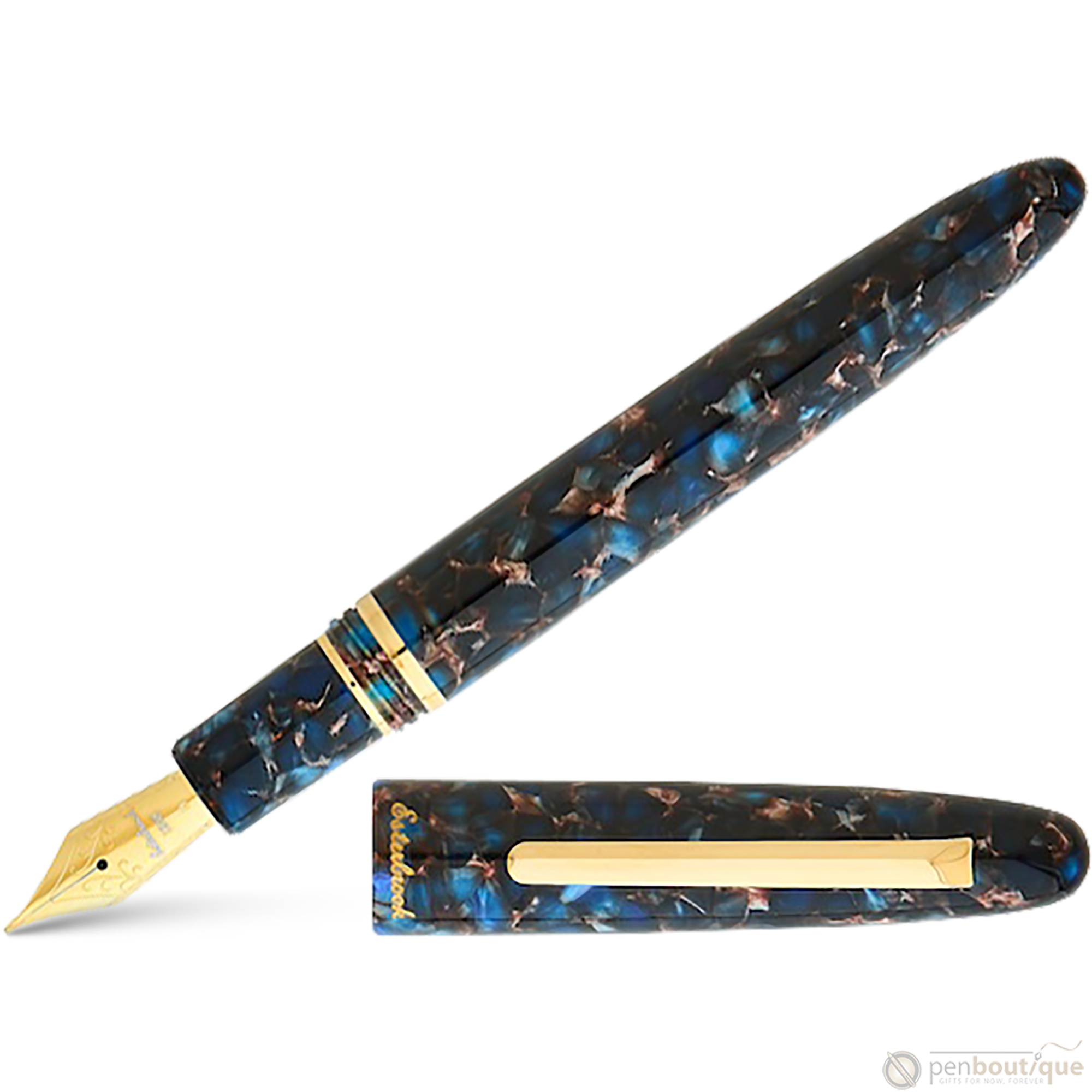 Esterbrook Estie Fountain Pen - Nouveau Bleu - Gold Trim-Pen Boutique Ltd