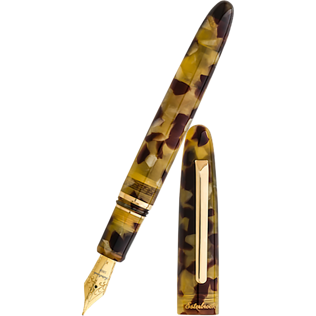 Esterbrook Estie Fountain Pen - Tortoise - Gold Trim-Pen Boutique Ltd