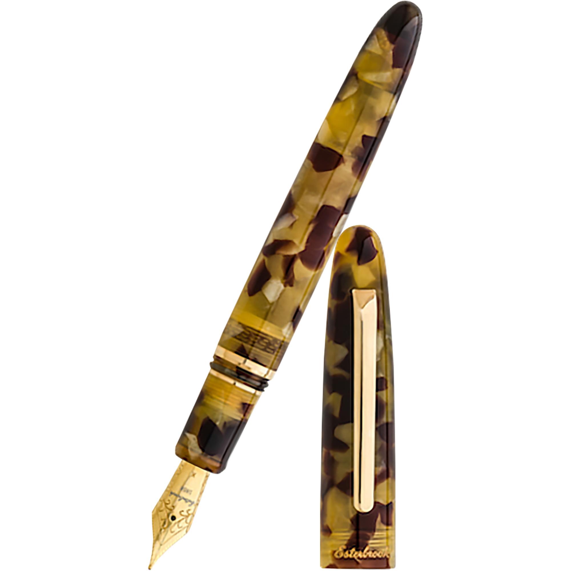 Esterbrook Estie Fountain Pen - Tortoise - Gold Trim-Pen Boutique Ltd