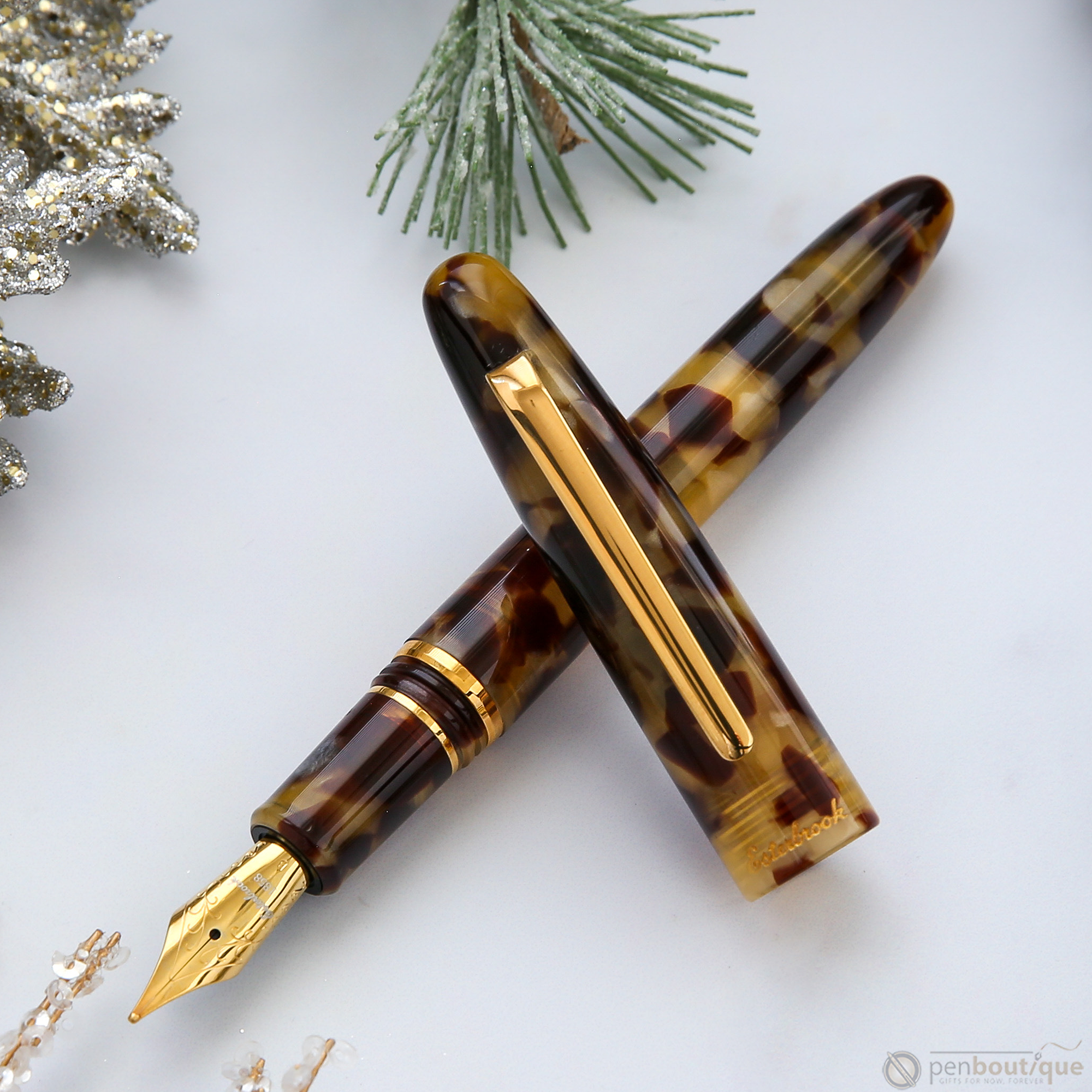Esterbrook Estie Fountain Pen - Tortoise - Gold Trim-Pen Boutique Ltd
